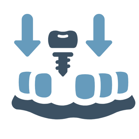 Increased marginal bone loss